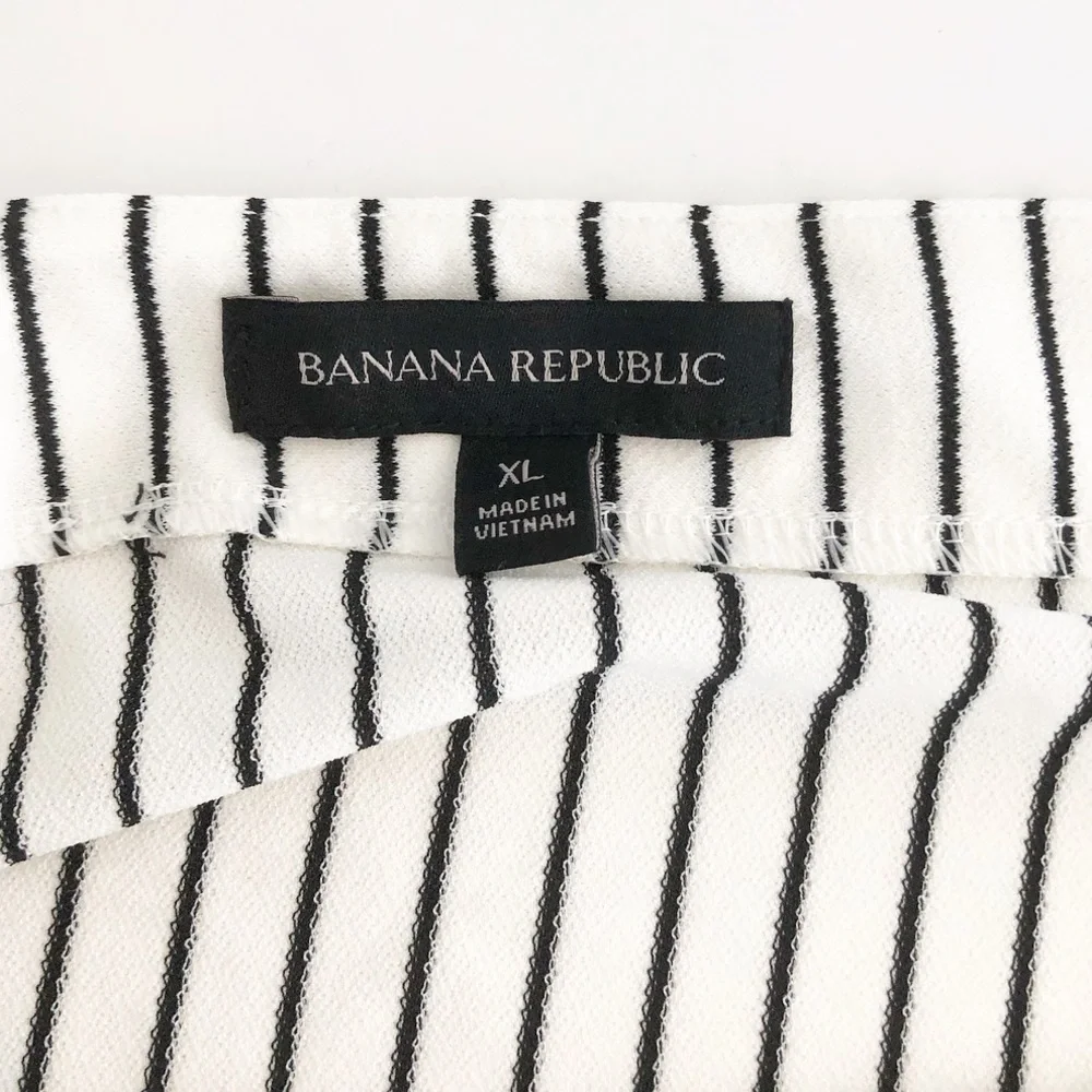Banana Republic Stripe Crepe Off Shoulder Top - Picture 3 of 6